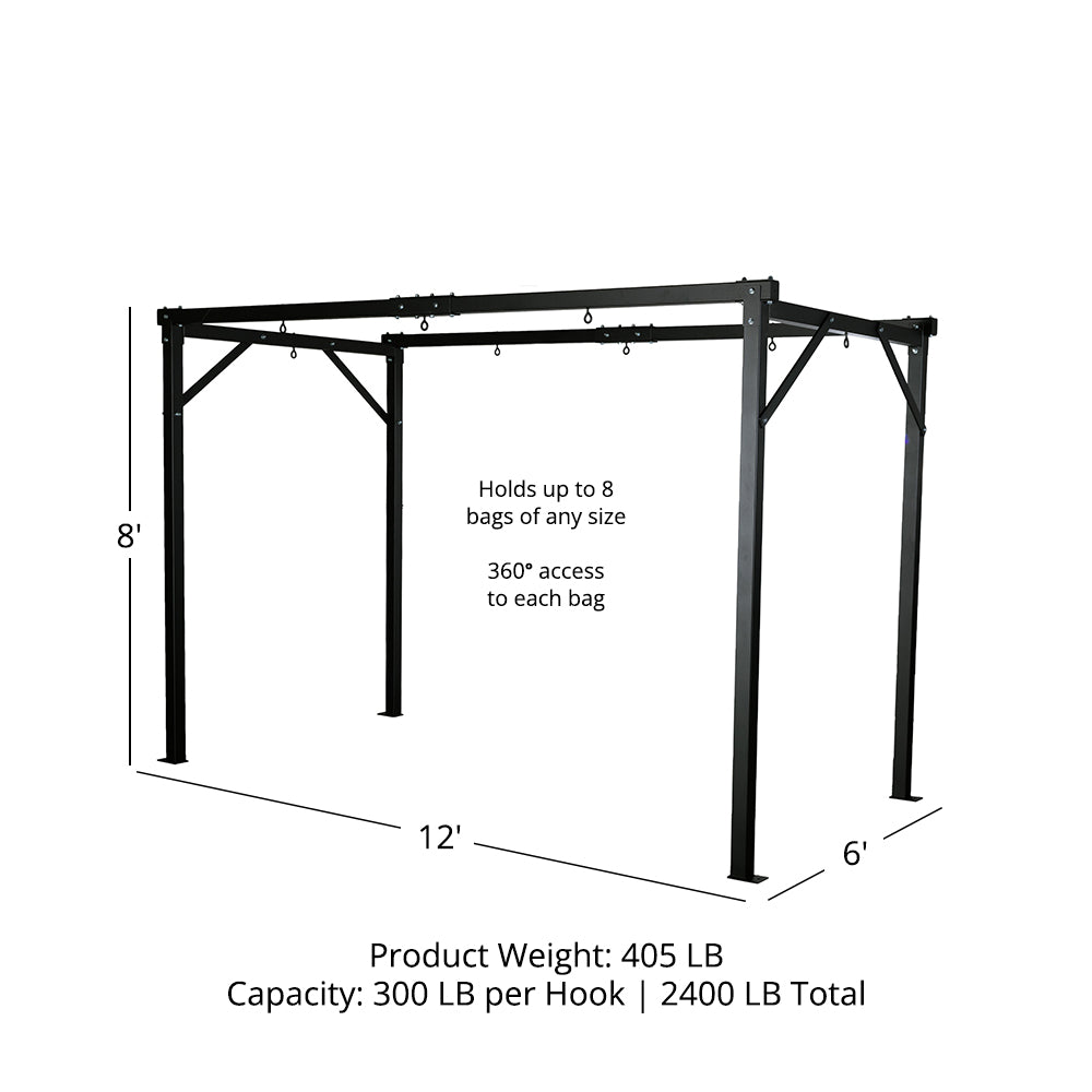 Bolt-Down 8 Bag Boxing Stand