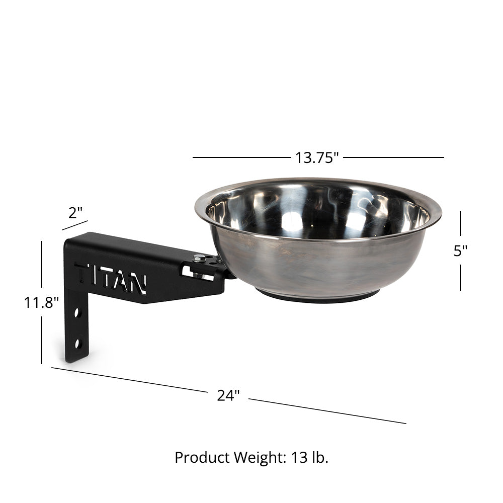 Rack-Mounted Chalk Bowl Fits T-3 or X-3 Series