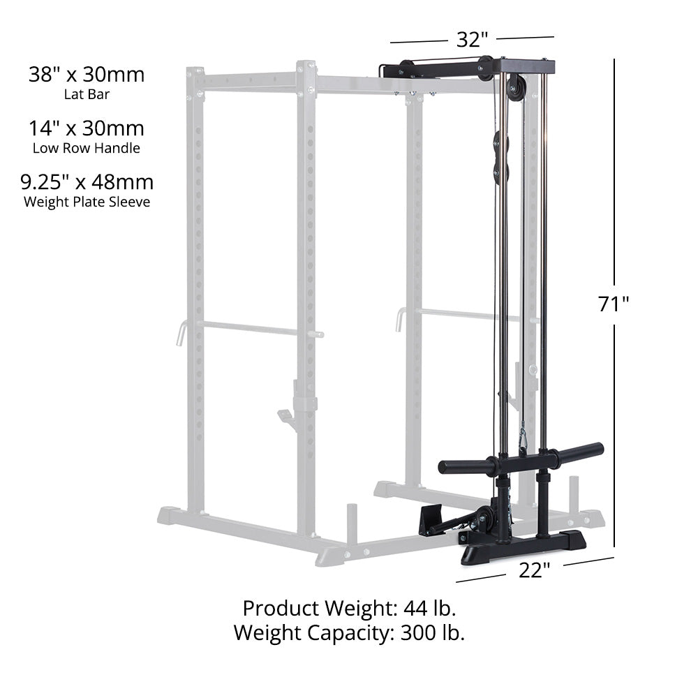 T-2 Series Lat Tower Power Rack Attachment | 71"