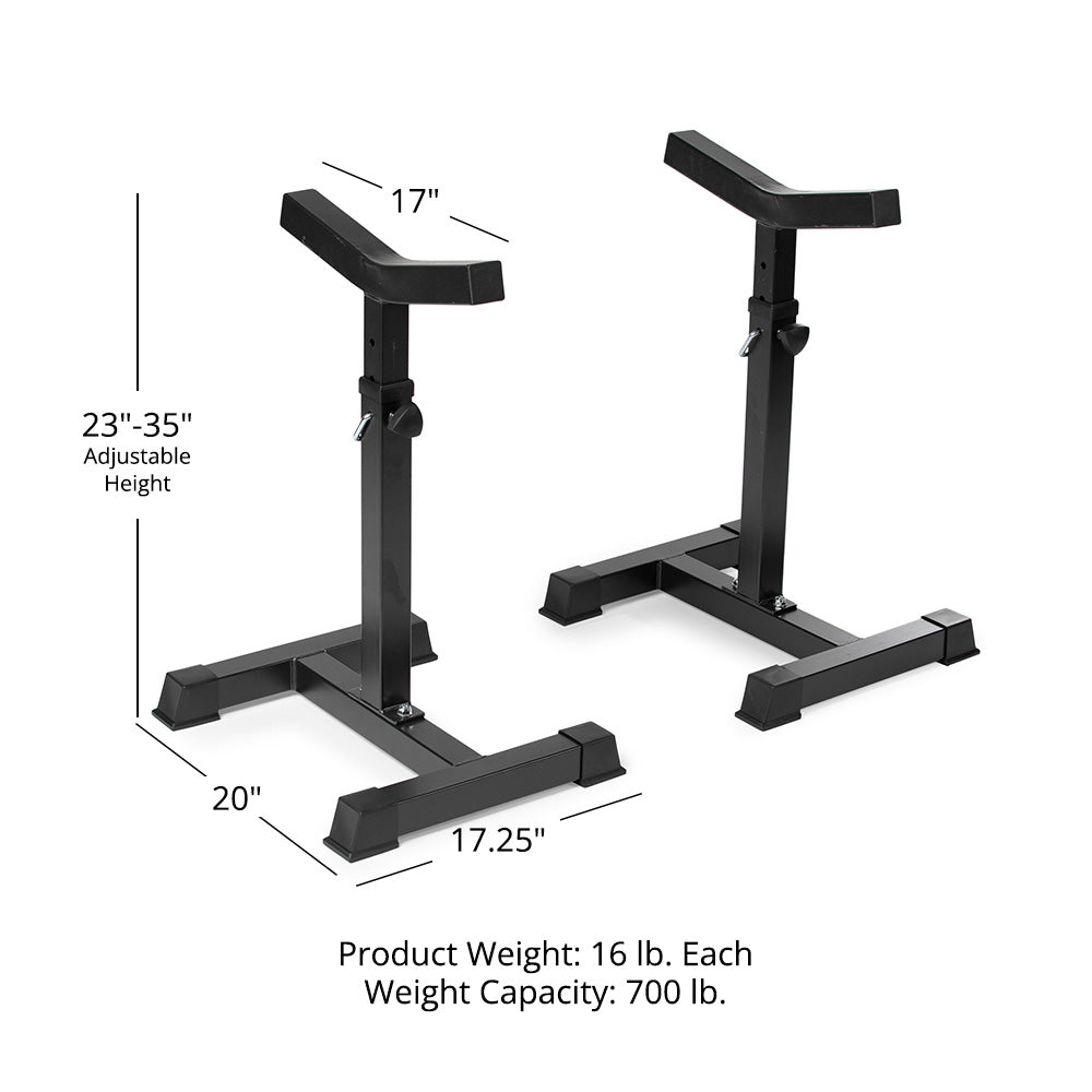 Independent Bench Press Spotter Stands