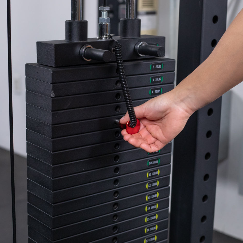 Lat Tower Pulldown & Cable Row Machine | 10 - 300 LB Selector