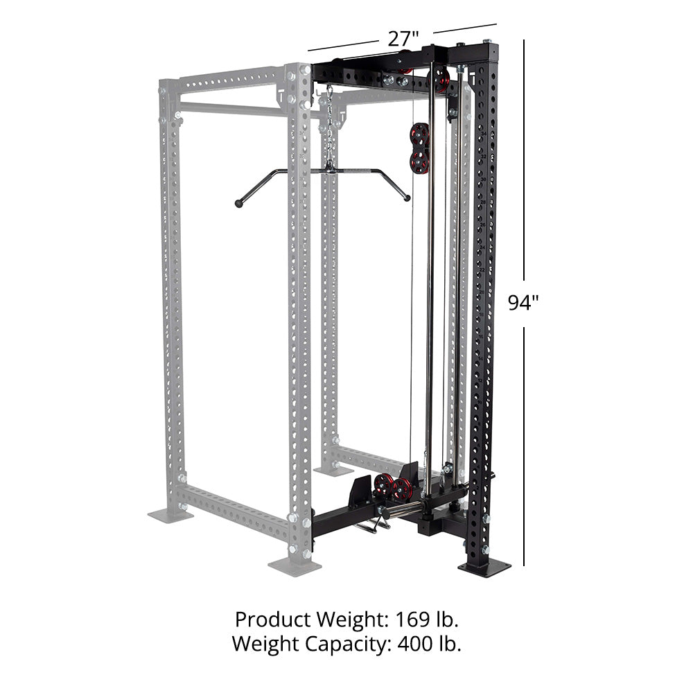 TITAN Series Lat Tower Power Rack Attachment