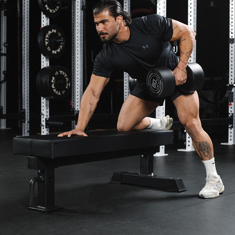 TITAN Series Single Post Flat Bench