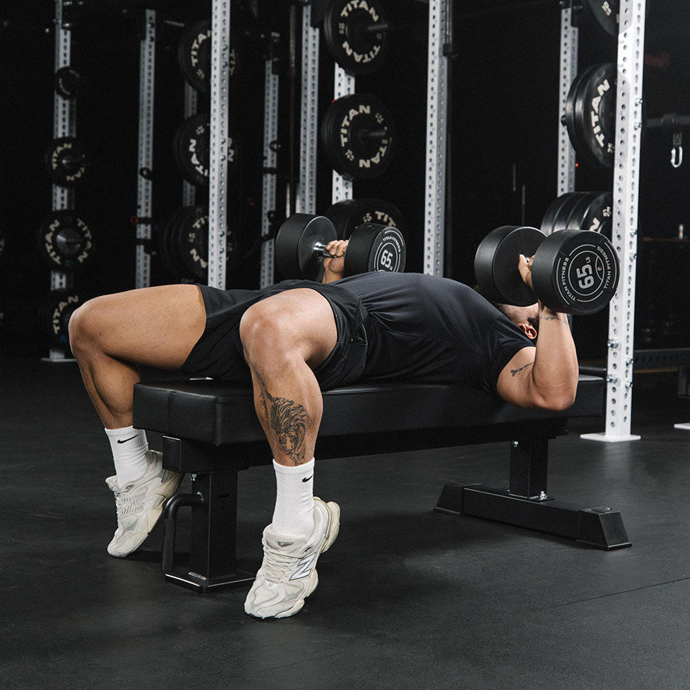 TITAN Series Single Post Flat Bench