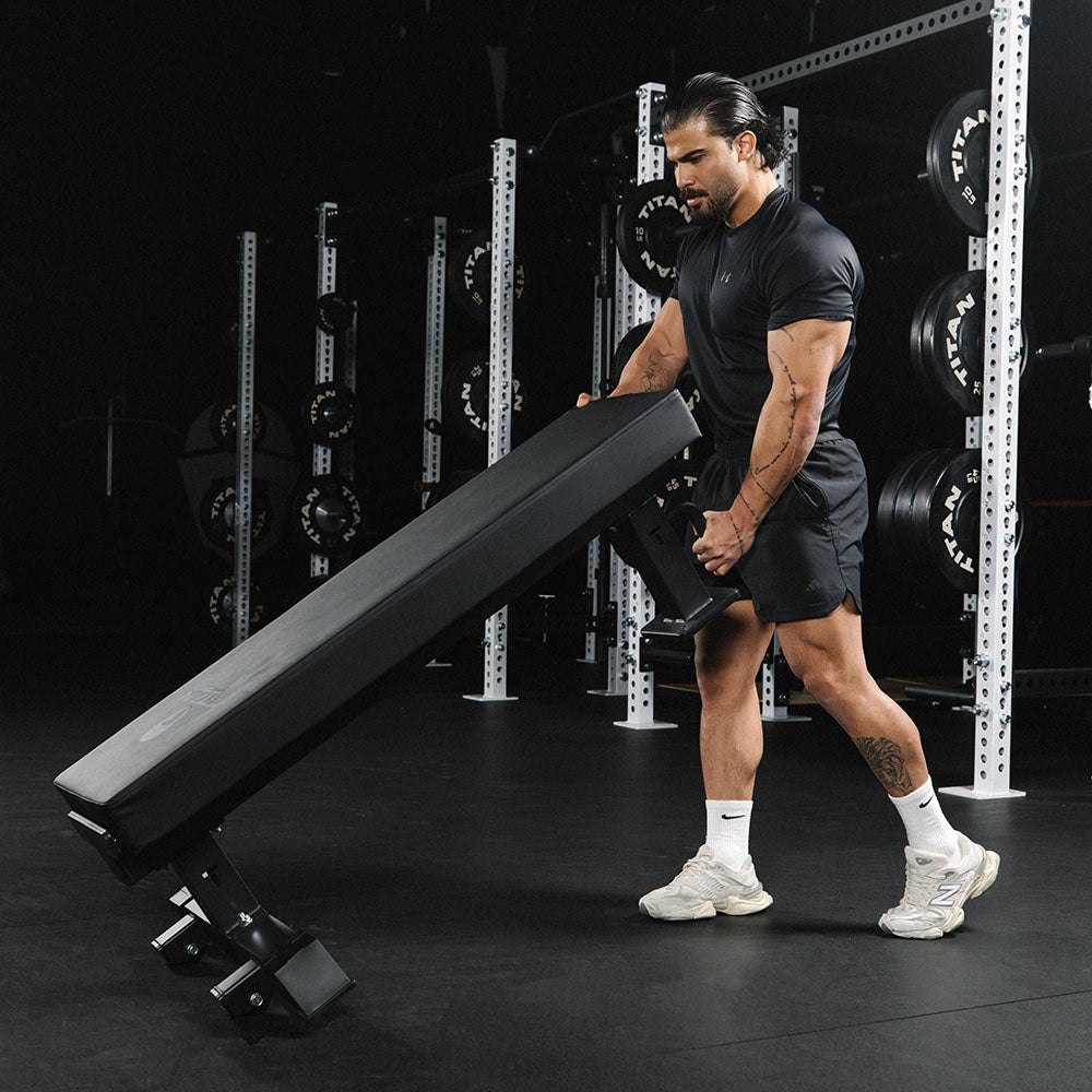 TITAN Series Single Post Flat Bench