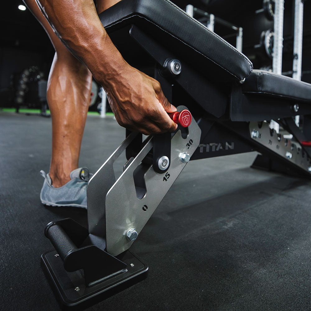 TITAN Series Adjustable Bench | Black/Silver