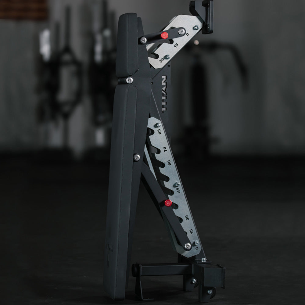TITAN Series Adjustable Bench | Black/Silver