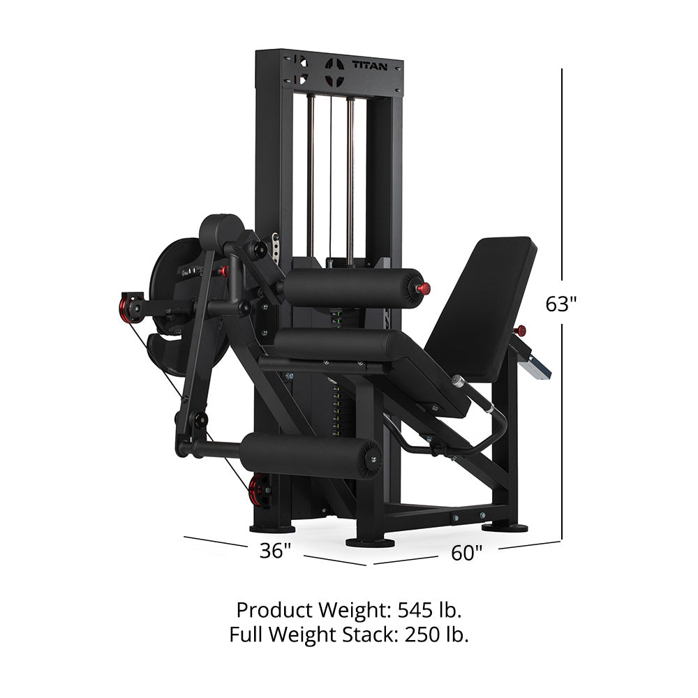 S-1 Series Selectorized Leg Extension and Curl Machine
