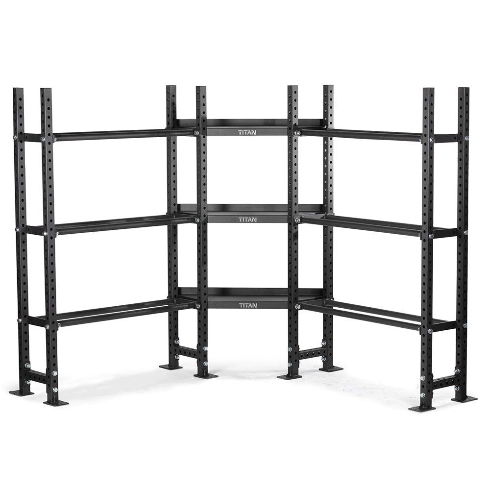 Elite Series Mass Storage System with Bumper Plate & Corner Shelves