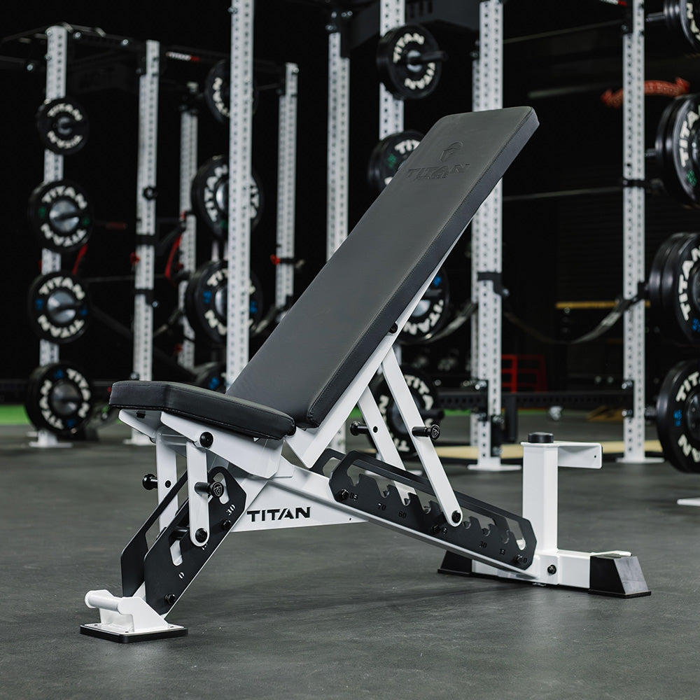 TITAN Series Adjustable Bench | White