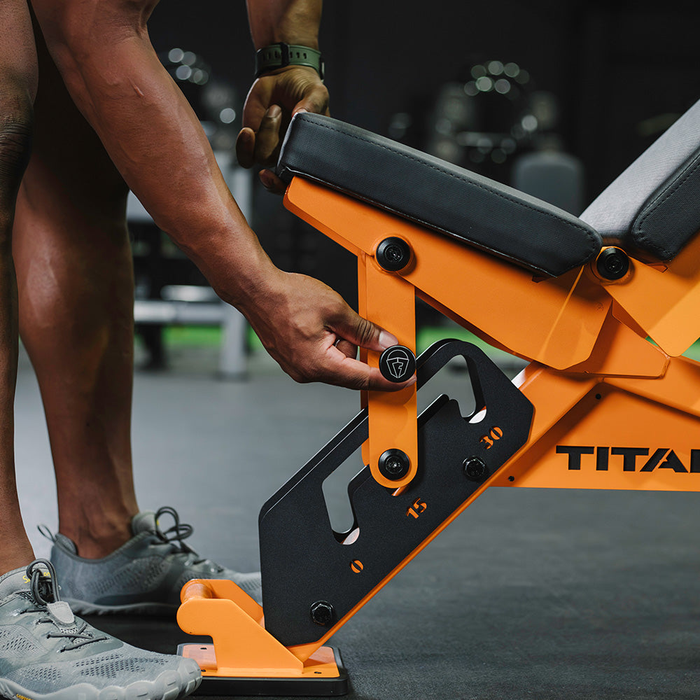 TITAN Series Adjustable Bench | Orange
