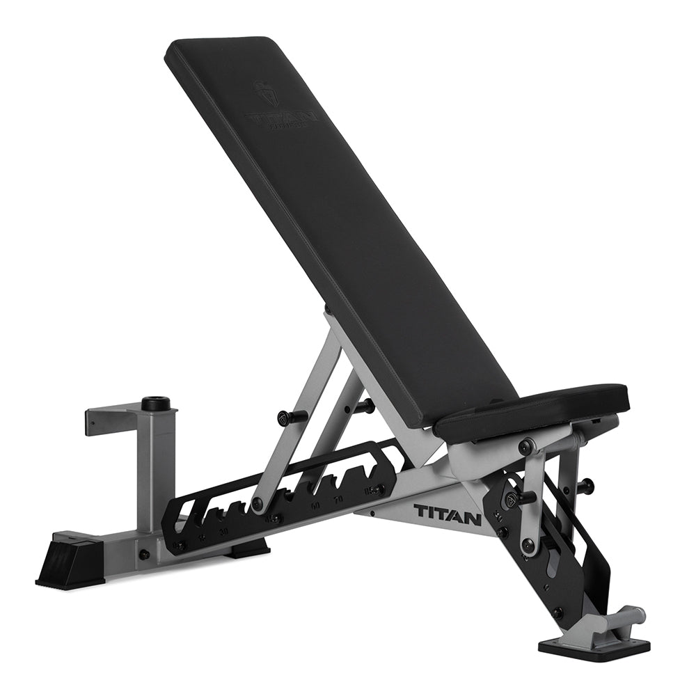 TITAN Series Adjustable Bench | Silver