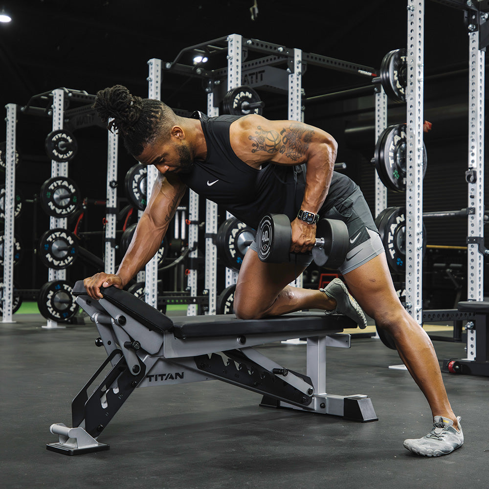 TITAN Series Adjustable Bench | Silver
