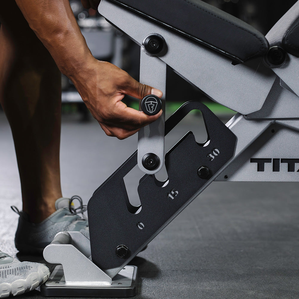 TITAN Series Adjustable Bench | Silver