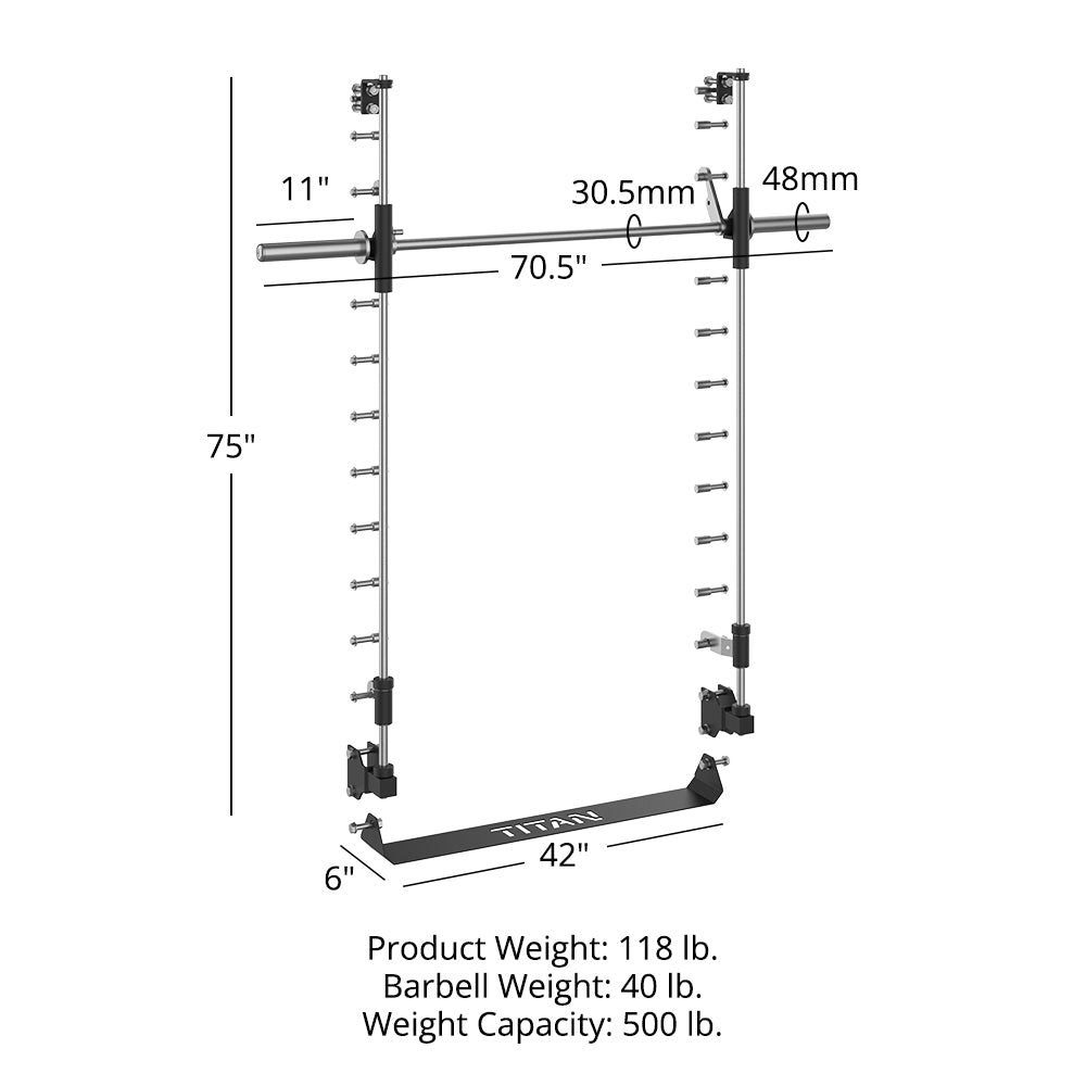 TITAN Series Smith Machine Power Rack Attachment
