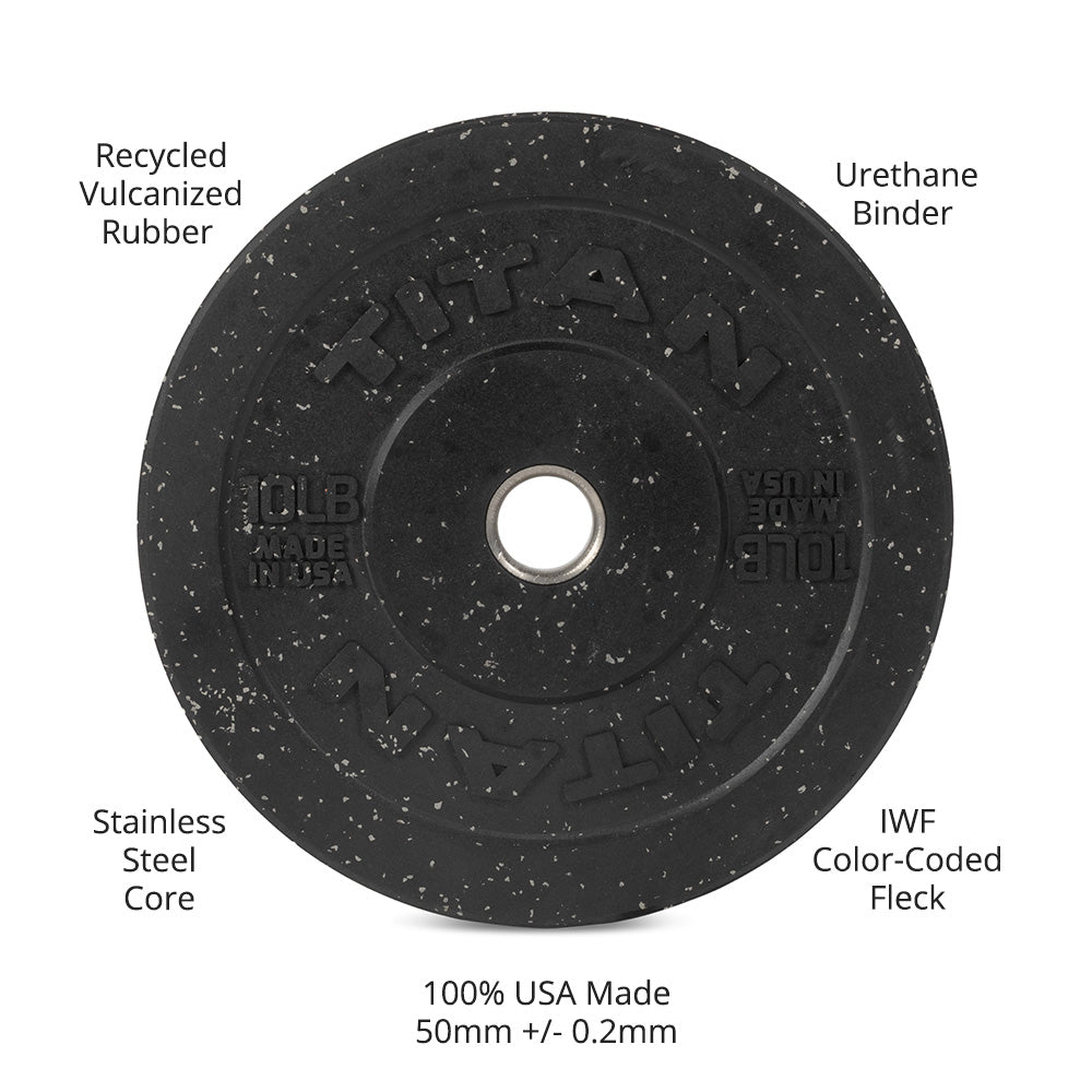 Crumb Rubber Bumper Plates | 10 LB Detail