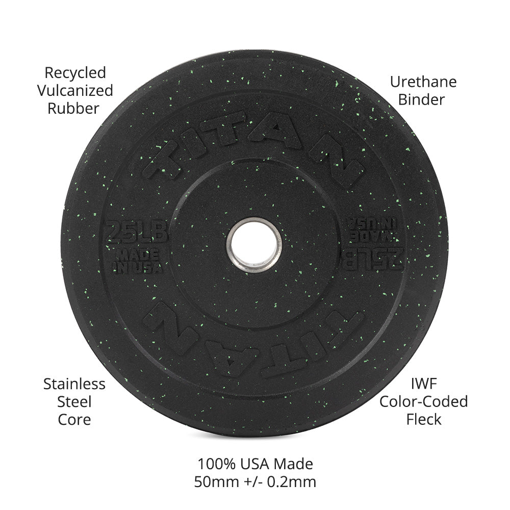Crumb Rubber Bumper Plates | 25 LB Detail