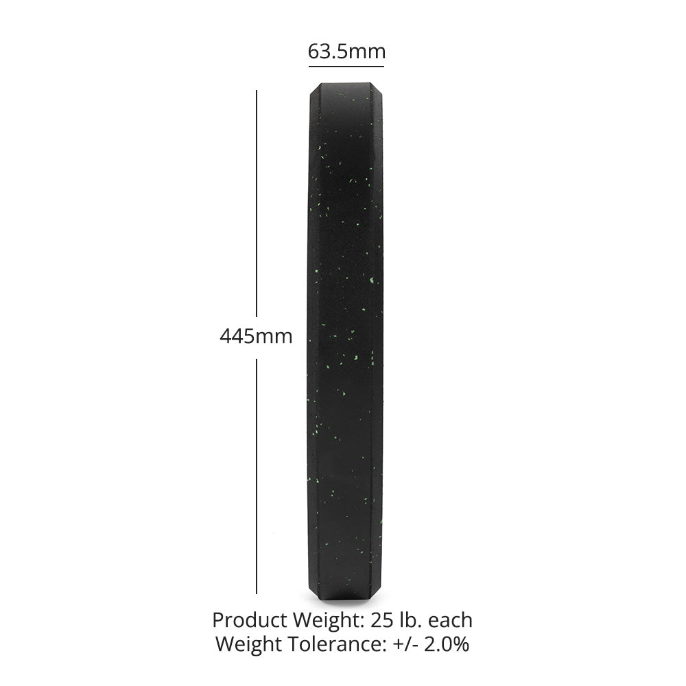 Crumb Rubber Bumper Plates | 25 LB Detail 2
