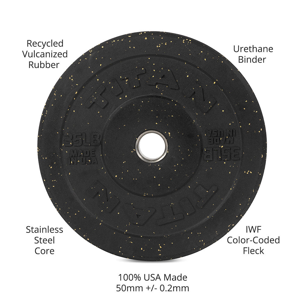 Crumb Rubber Bumper Plates | 35 LB Detail