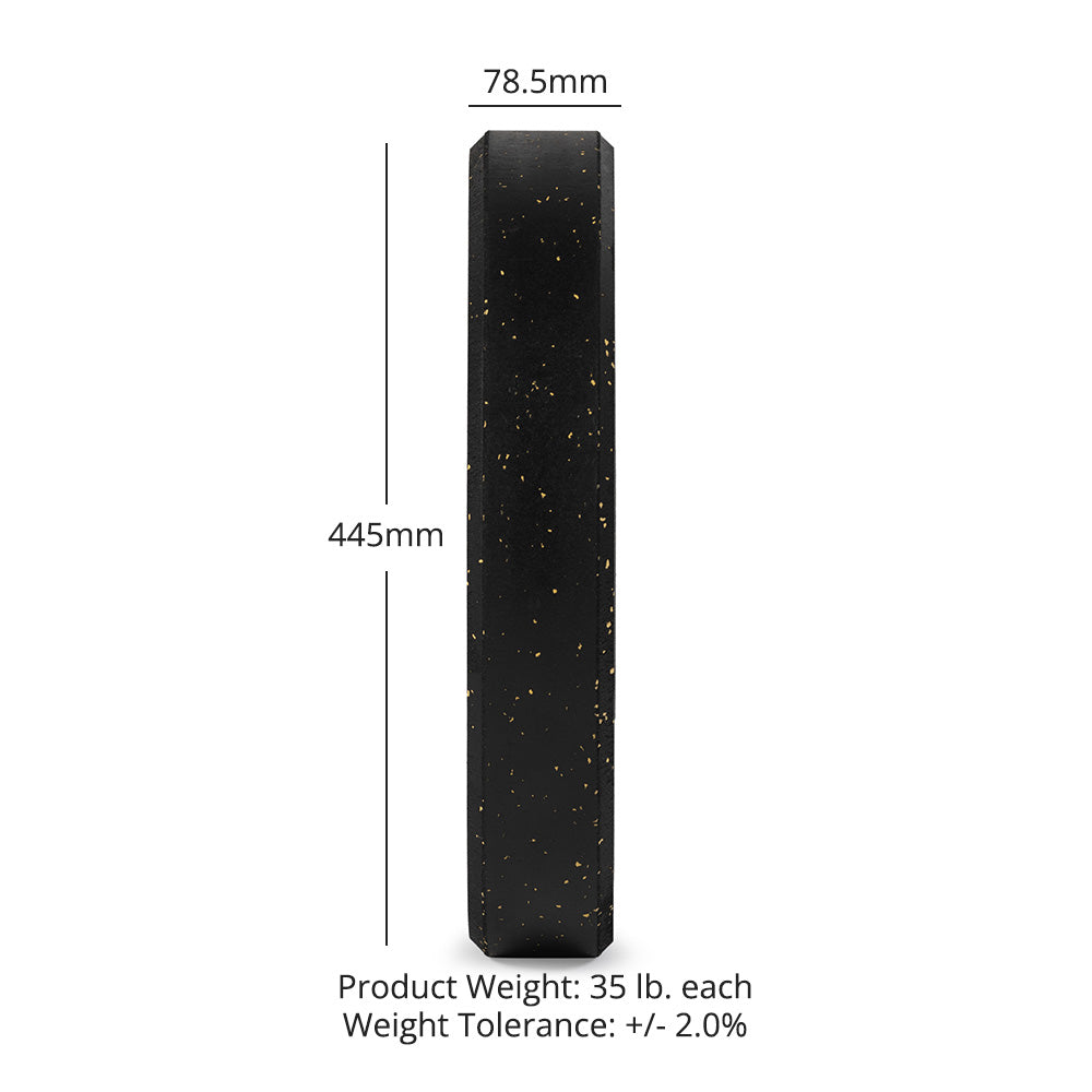 Crumb Rubber Bumper Plates | 35 LB Detail 2