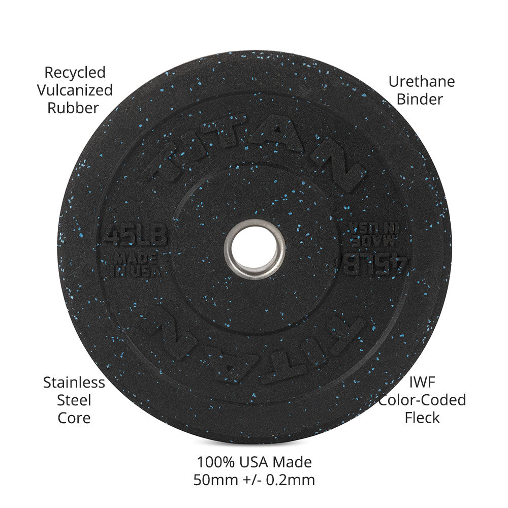 Crumb Rubber Bumper Plates | 45 LB Detail
