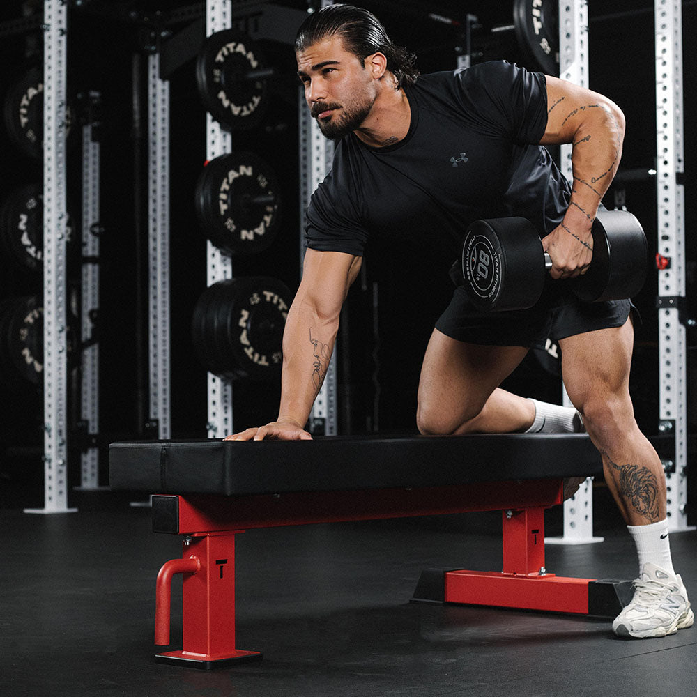 TITAN Series Single Post Flat Bench