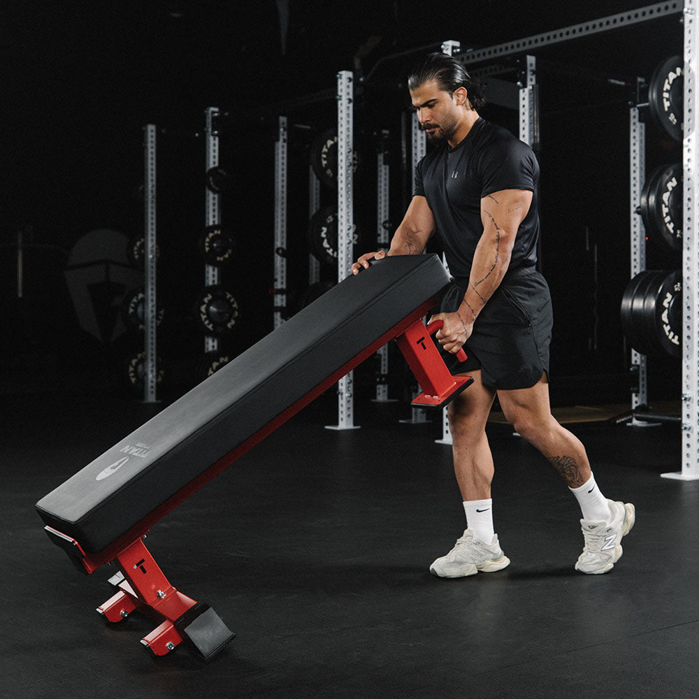 TITAN Series Single Post Flat Bench
