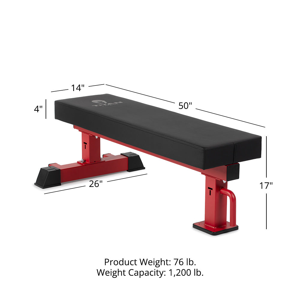 TITAN Series Single Post Flat Bench