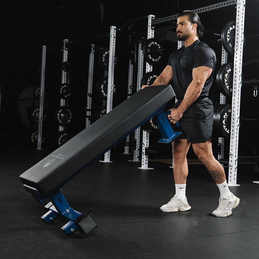 TITAN Series Single Post Flat Bench