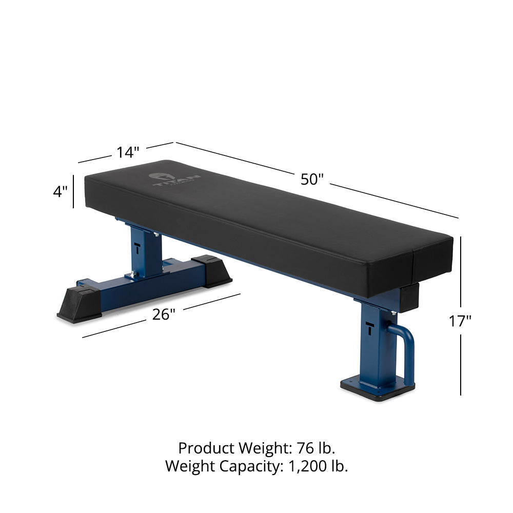 TITAN Series Single Post Flat Bench