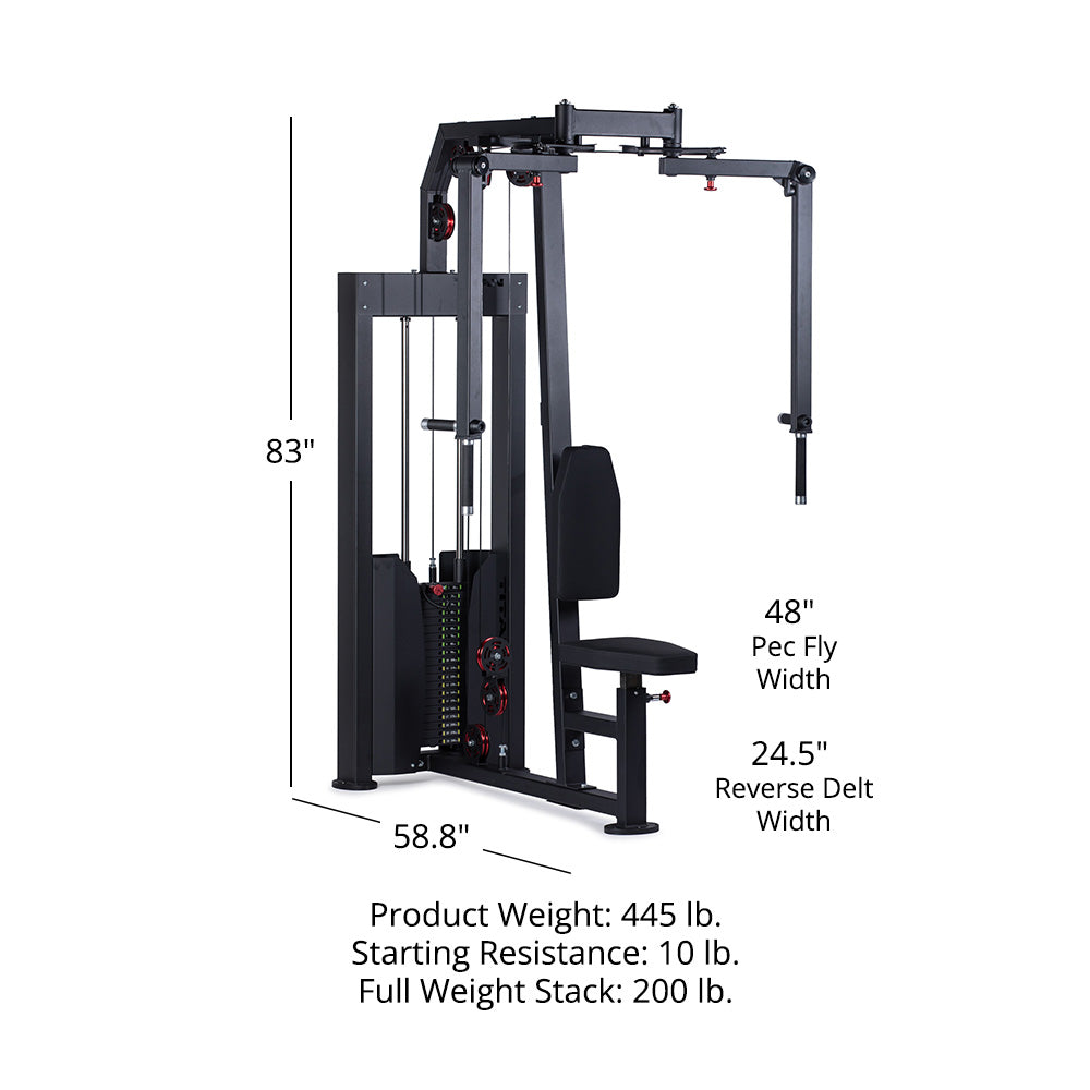 S-1 Series Selectorized Pec Fly and Reverse Delt Machine
