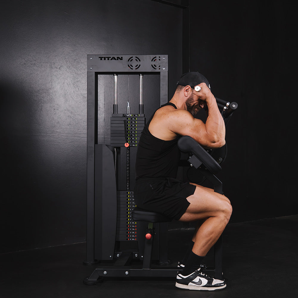Selectorized Bicep and Tricep Machine