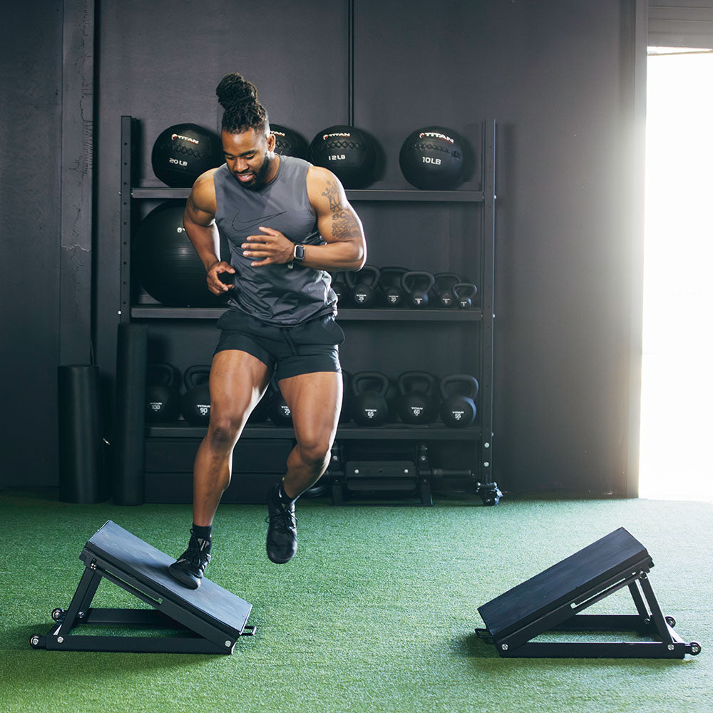 Foldable Angled Plyometrics Box