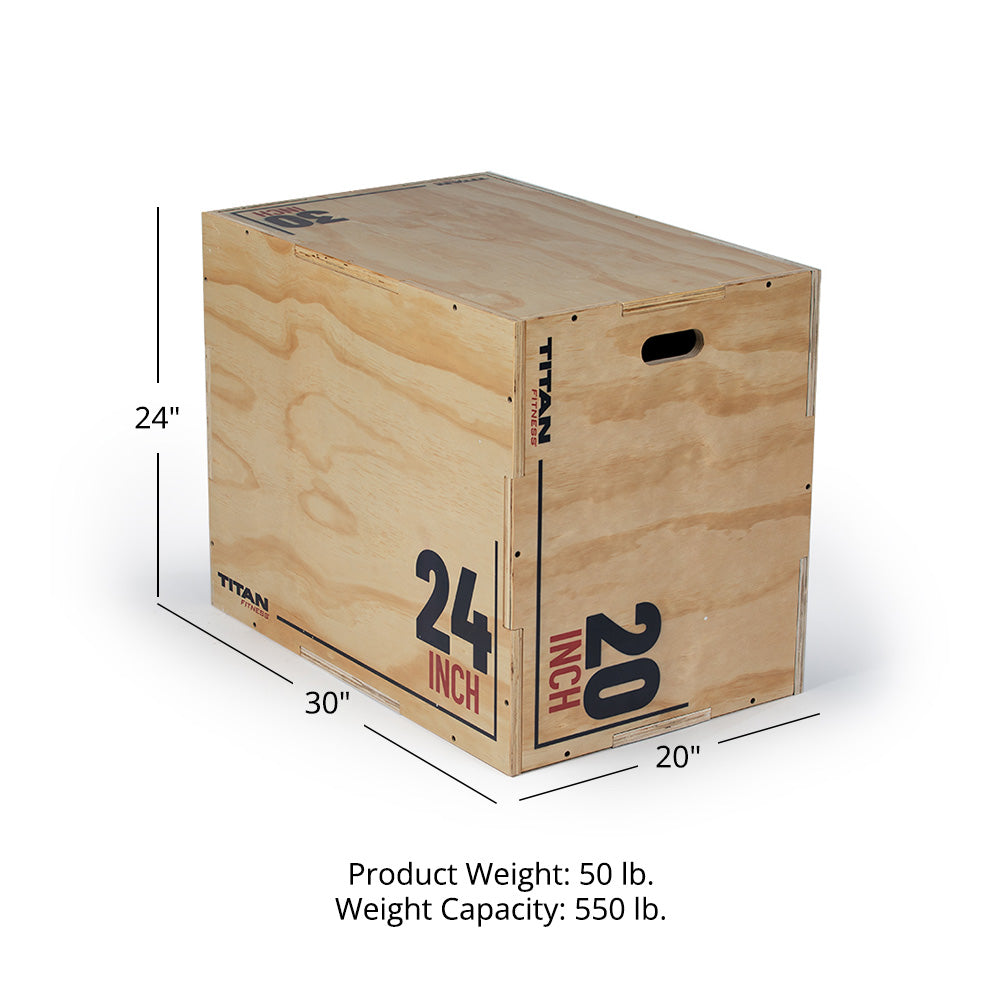 3-in-1 Wooden Plyo Box