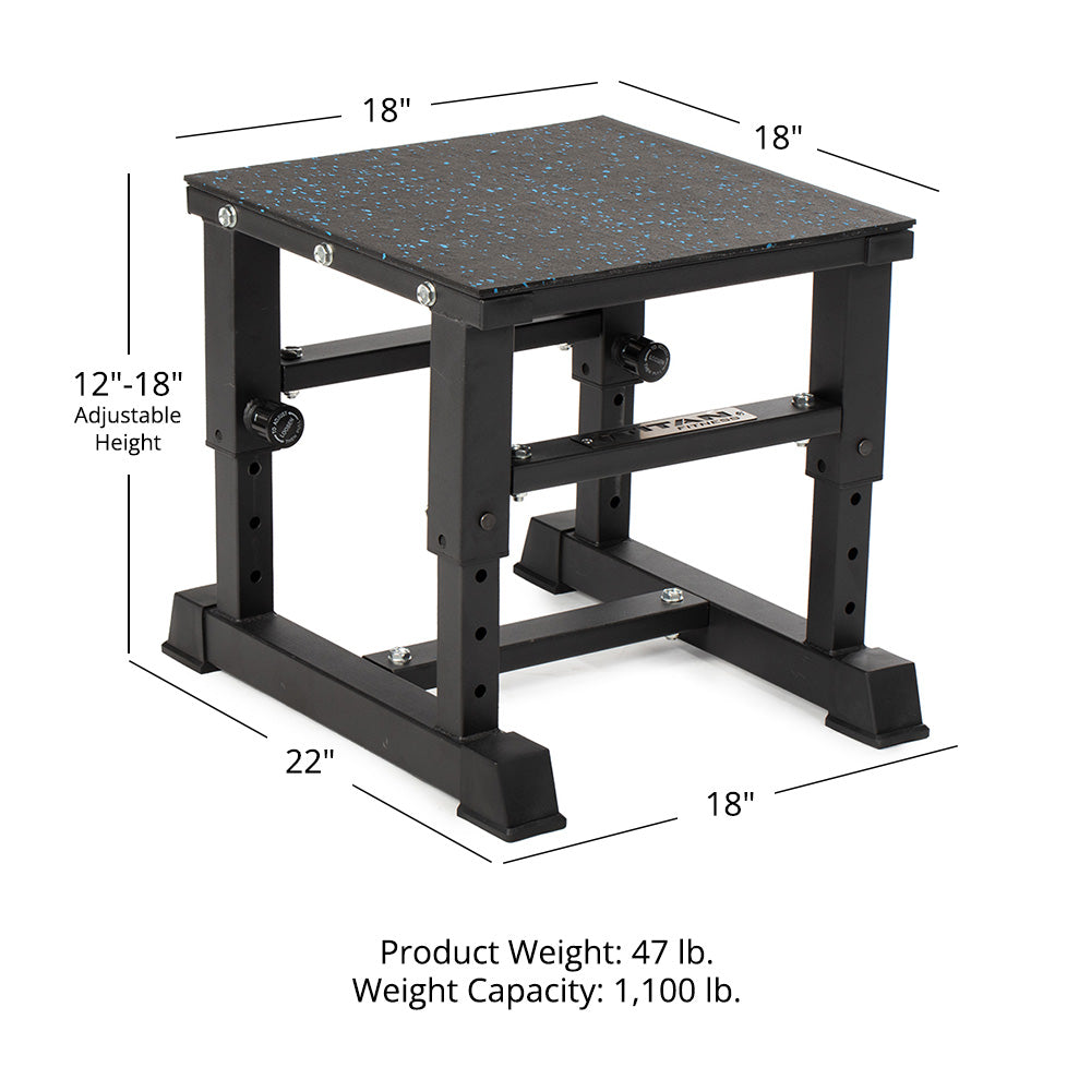 18" Adjustable Plyometric Box