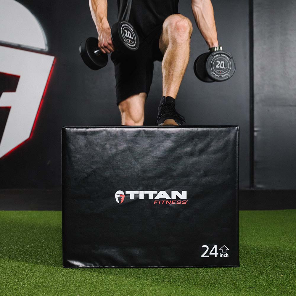 3-in-1 Soft Foam Plyometric Box – 20" x 24" x 30"