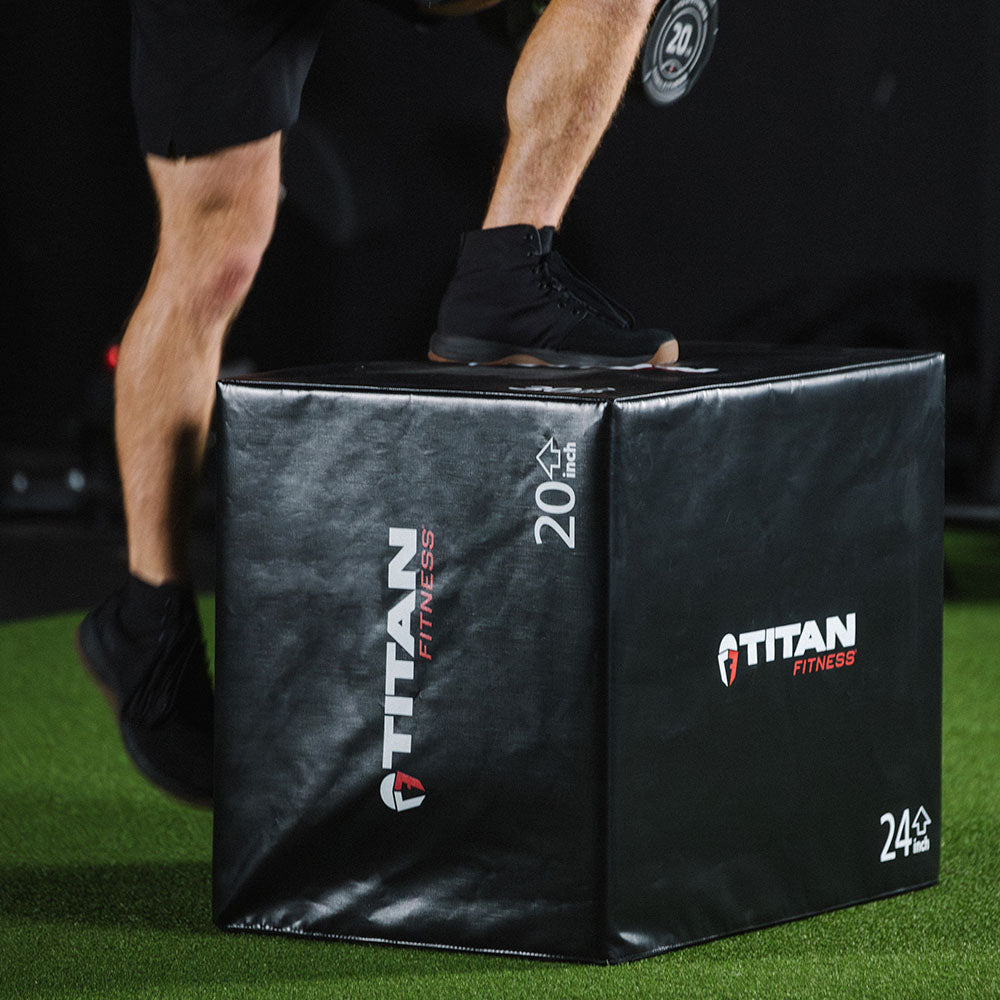 3-in-1 Soft Foam Plyometric Box – 20" x 24" x 30"