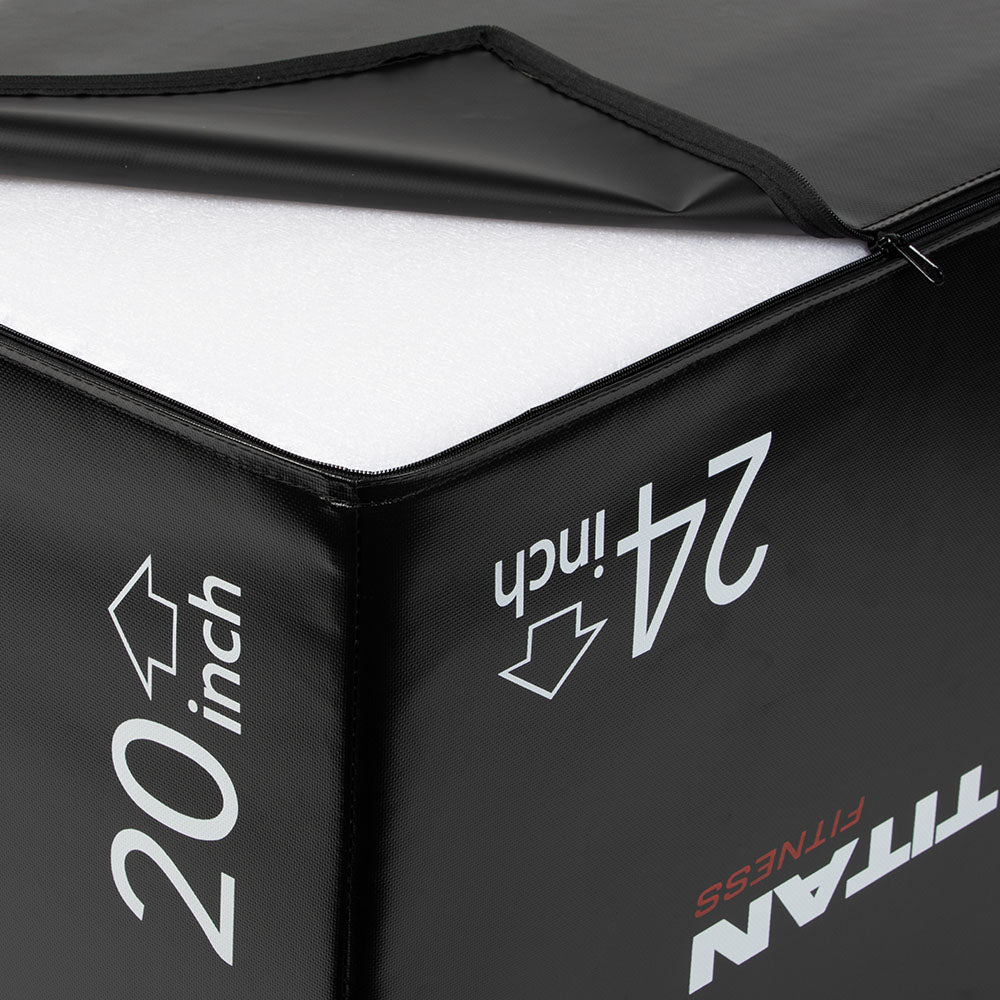 3-in-1 Soft Foam Plyometric Box – 20" x 24" x 30"