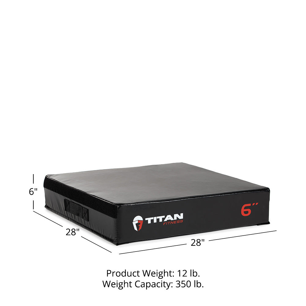 Stackable Soft Foam Plyometric Boxes | 6" Details