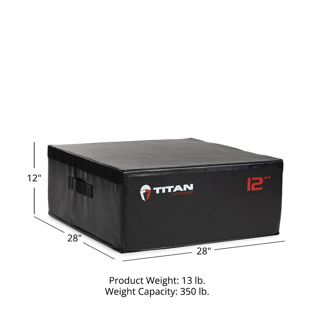 Stackable Soft Foam Plyometric Boxes | 12" Details