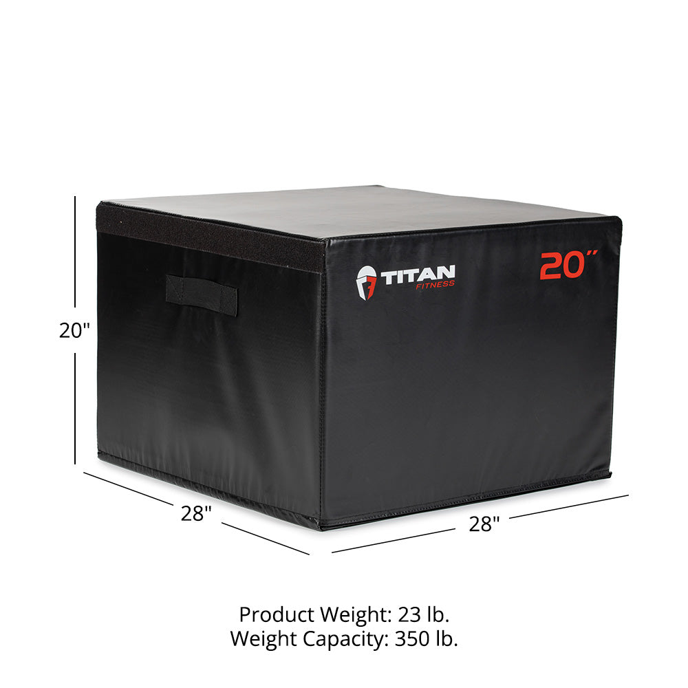 Stackable Soft Foam Plyometric Boxes | 20" Details