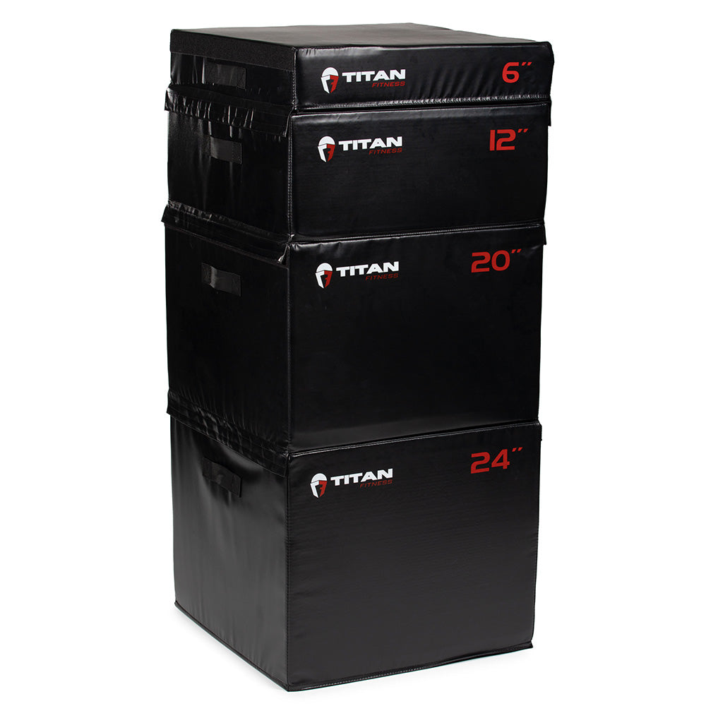 Stackable Soft Foam Plyometric Boxes | Complete Set