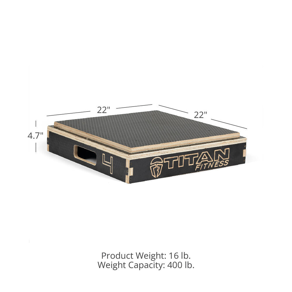 4" Stackable Wooden Plyo Box Detail