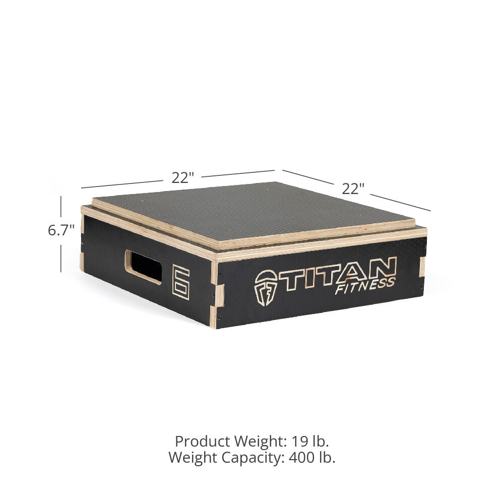 6" Stackable Wooden Plyo Box Detail