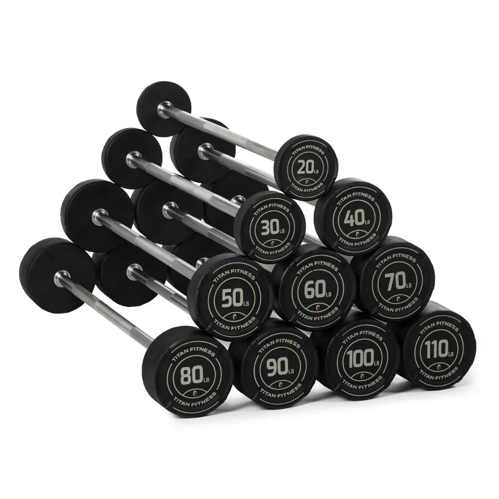 Straight Fixed Urethane Barbells | 2