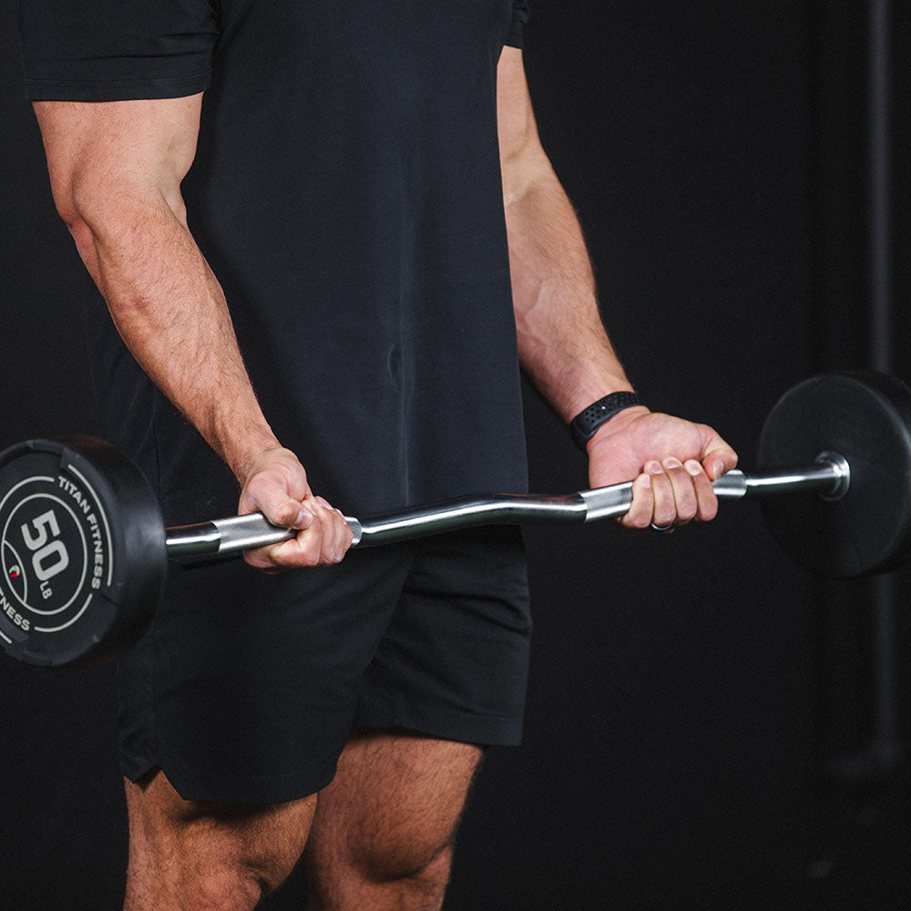 EZ Curl Fixed Urethane Barbells | 4