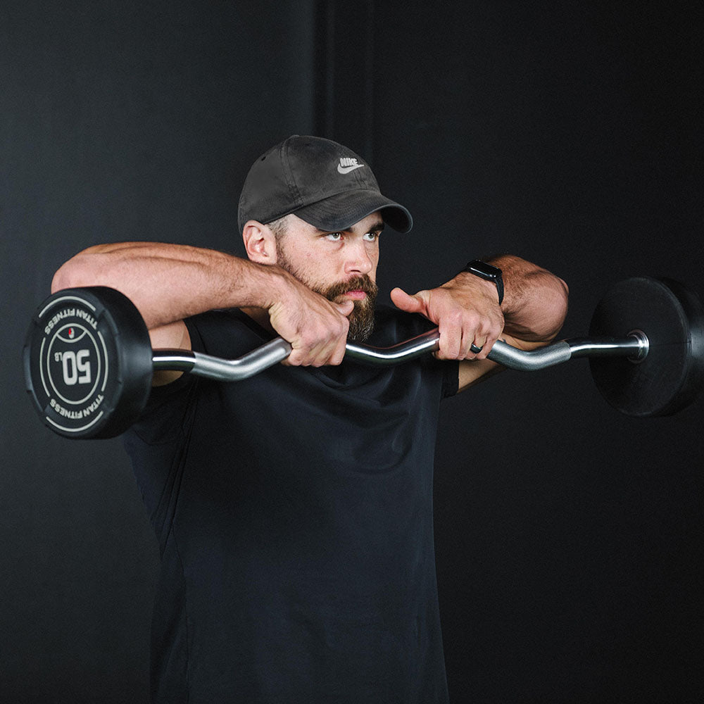 EZ Curl Fixed Urethane Barbells | 5