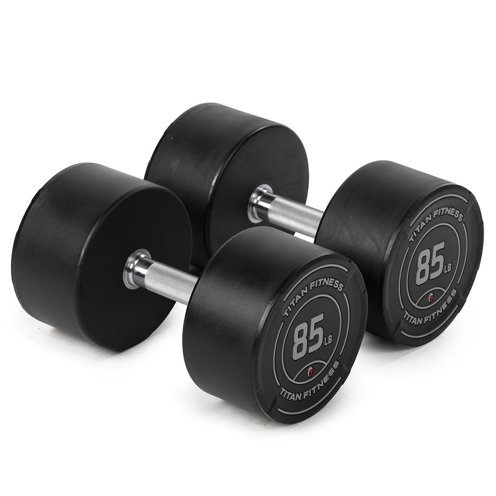 LB Round Urethane Dumbbells | 85 LB