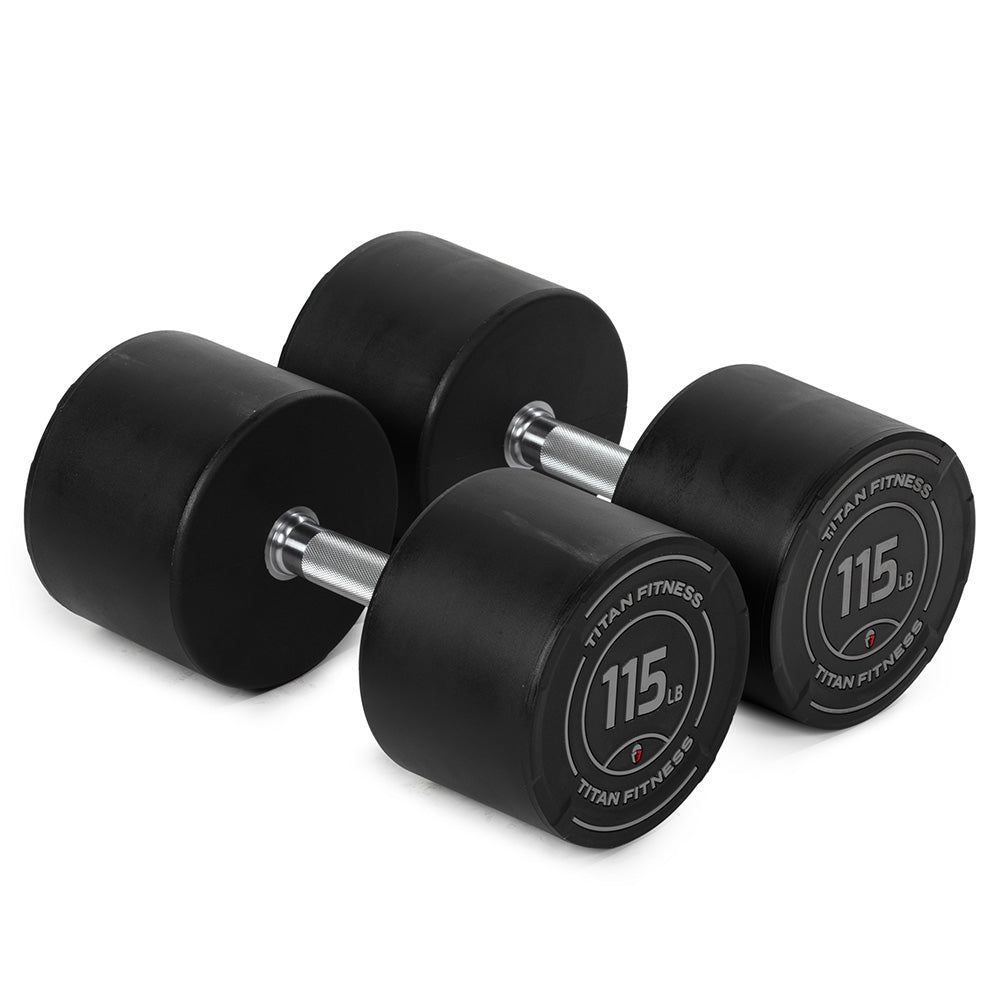 LB Round Urethane Dumbbells | 115 LB
