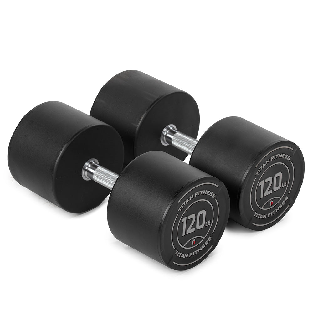 LB Round Urethane Dumbbells | 120 LB